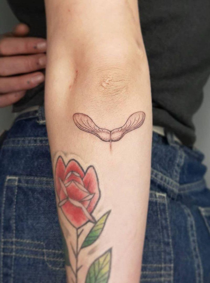 30 Pretty Maple Seed Tattoos Make You Attractive