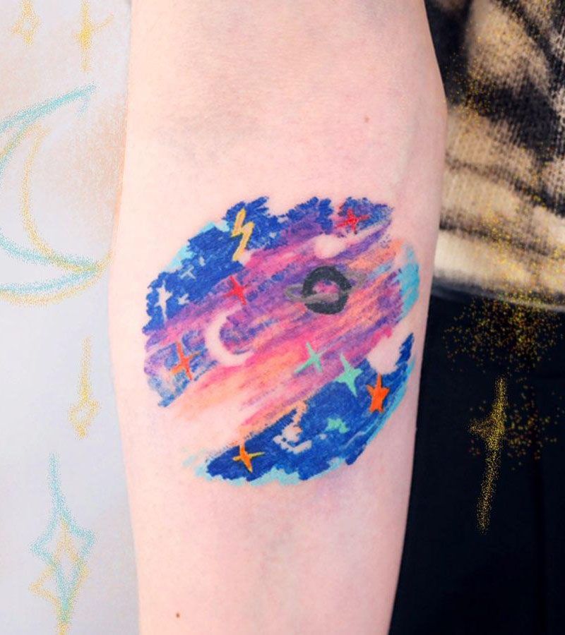 30 Pretty Milky Way Tattoos Make You Attractive