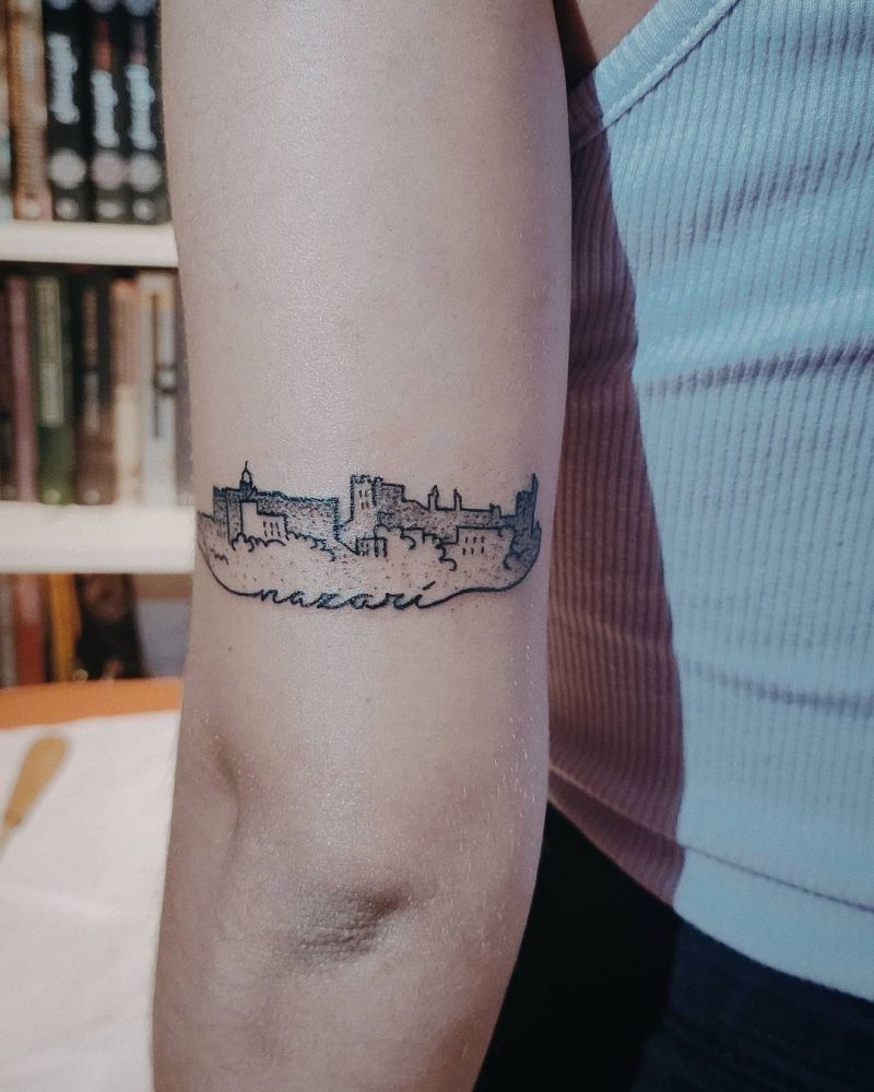 30 Pretty Skyline Tattoos to Inspire You