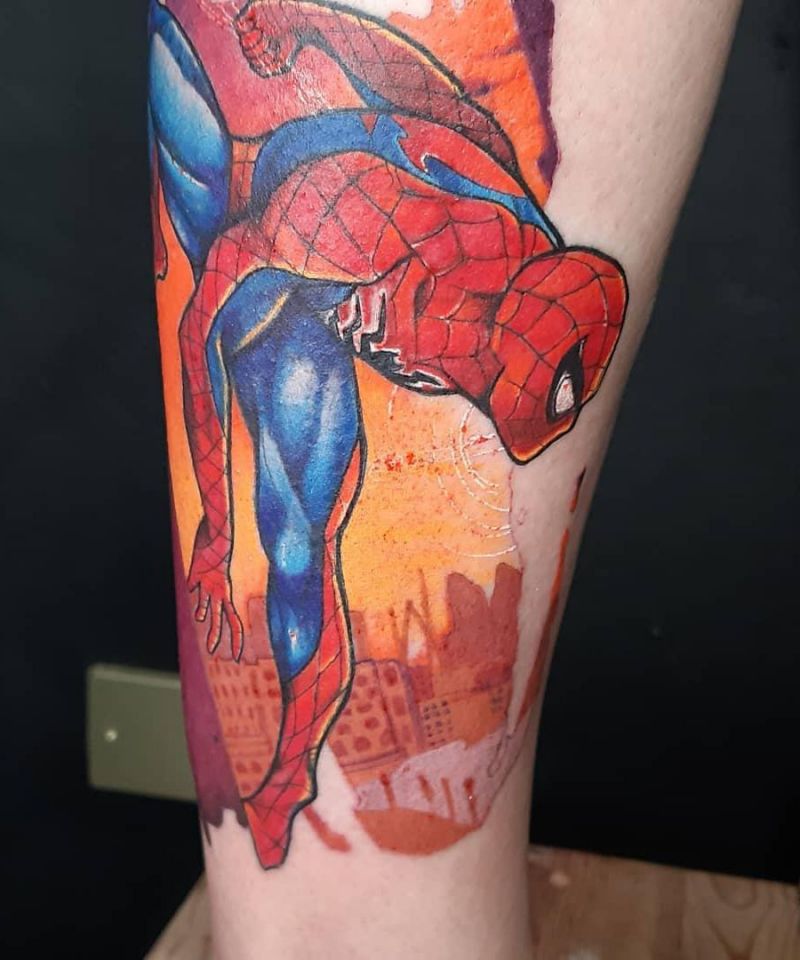 30 Pretty Spiderman Tattoos You Will Love