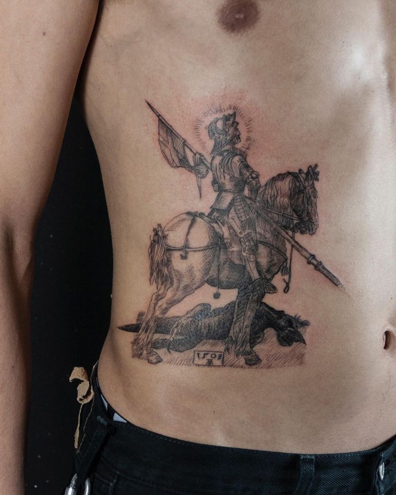 30 Pretty knight Tattoos to Inspire You