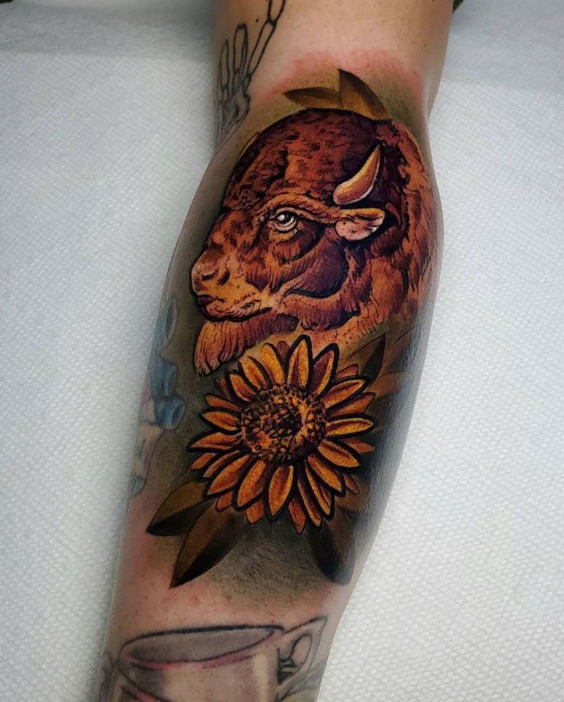 30 Pretty Buffalo Tattoos Make You Brave