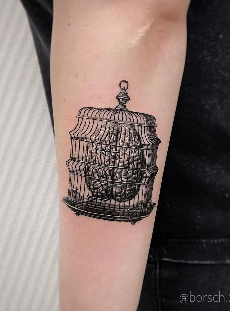 30 Pretty Cage Tattoos You Will Love