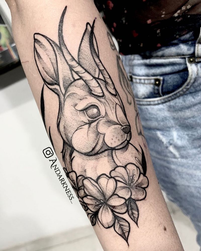 30 Pretty Jackalope Tattoos You Will Love