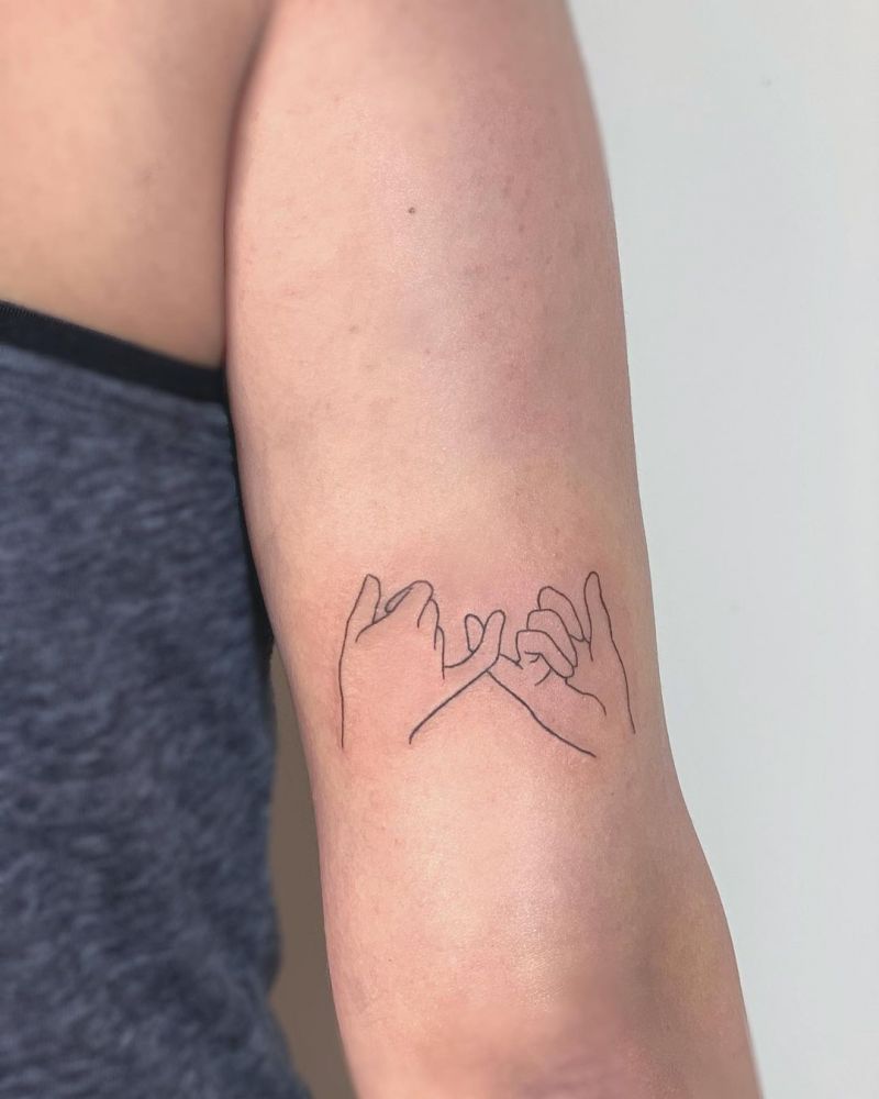 30 Pretty Pinky Promise Tattoos Remind You to Remember Commitment