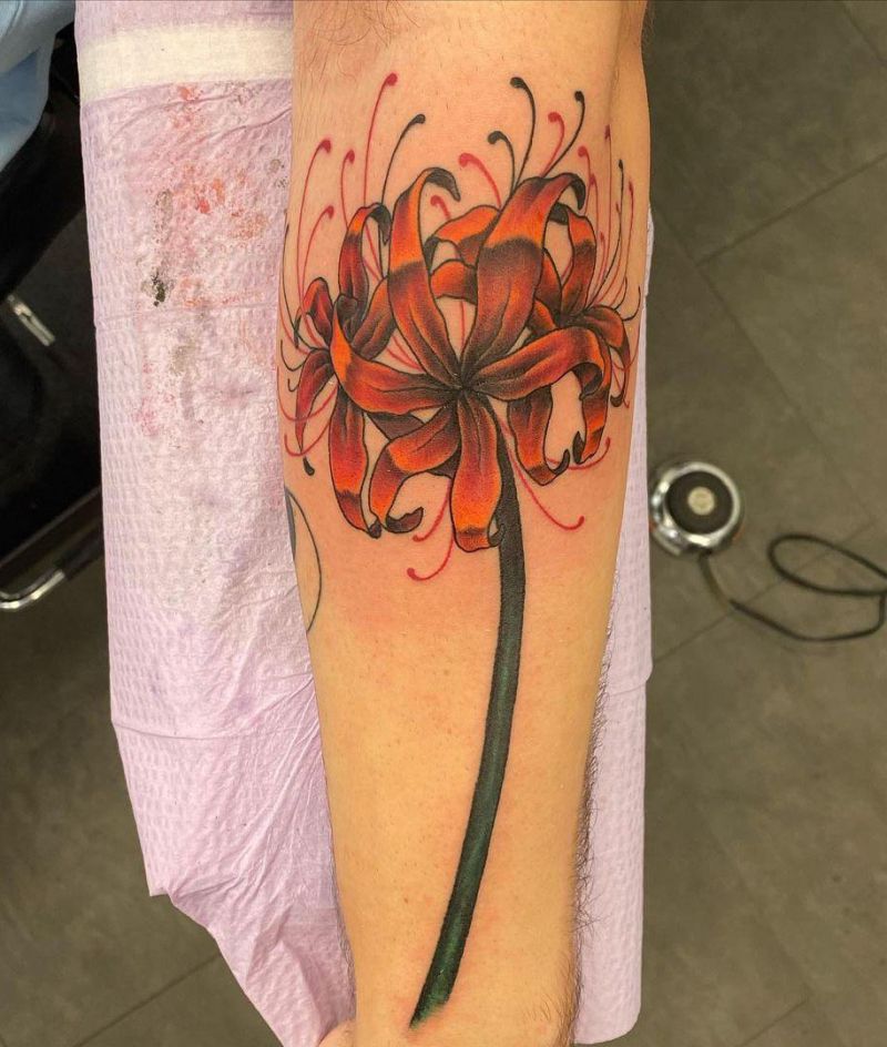 30 Pretty Spider lily Tattoos You Must Try