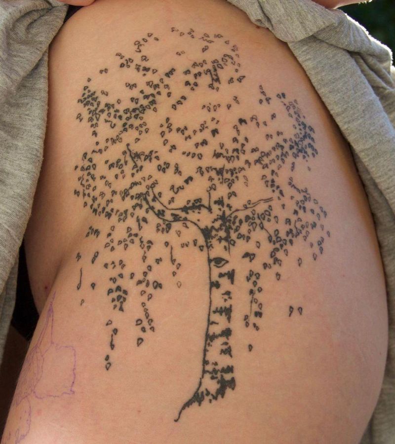 30 Pretty Birch Tree Tattoos Make You Attractive