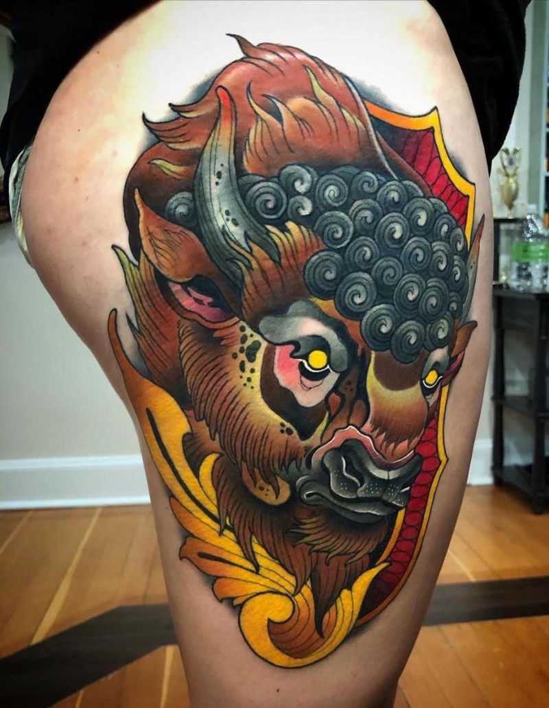 30 Pretty Buffalo Tattoos Make You Brave