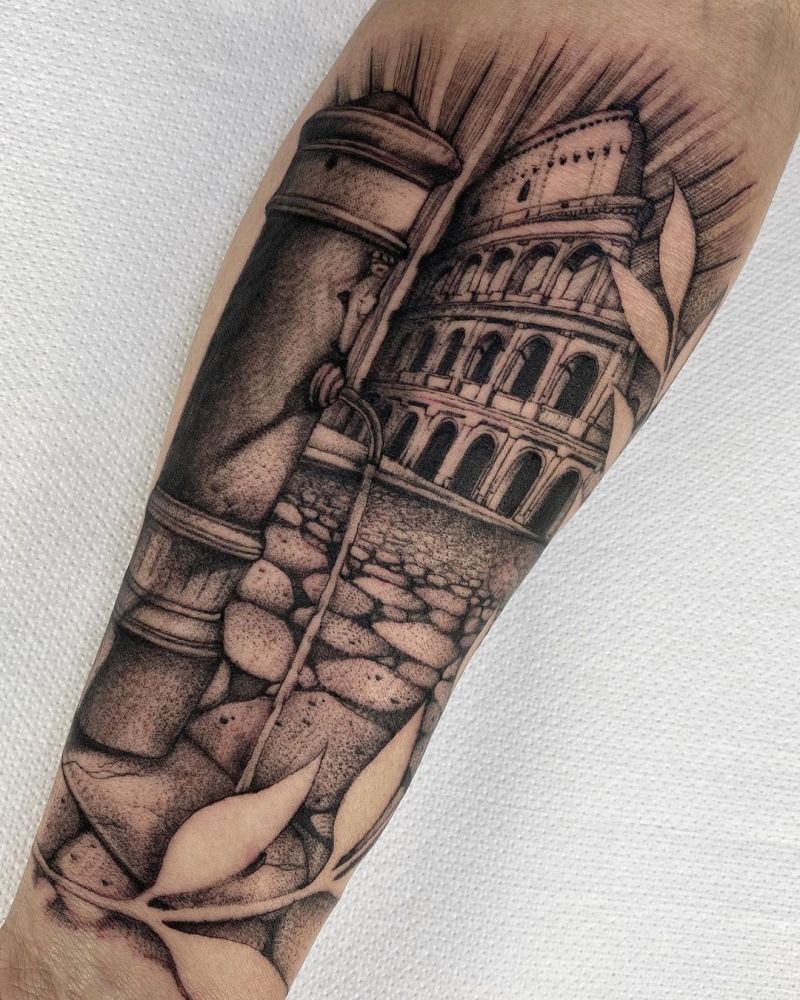 30 Pretty Colosseum Tattoos You Will Love