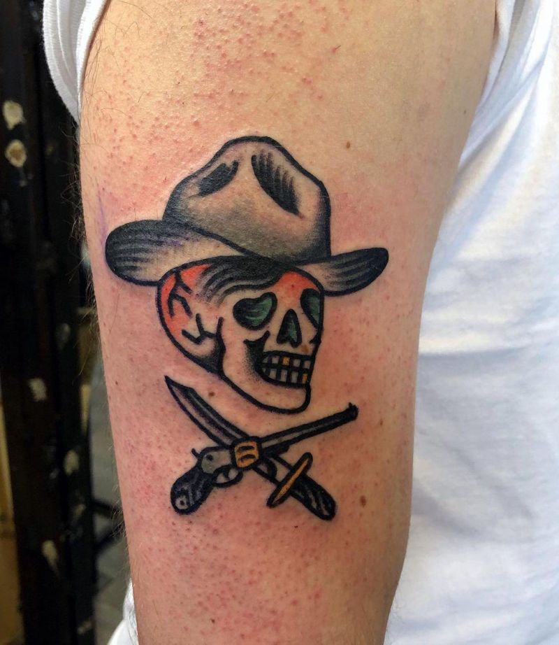 30 Pretty Cowboy Tattoos You Want to Try