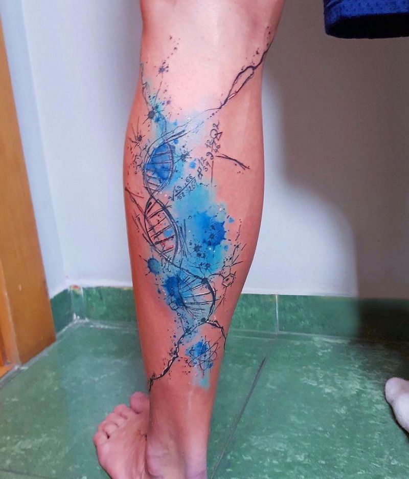 30 Pretty DNA Tattoos to Inspire You