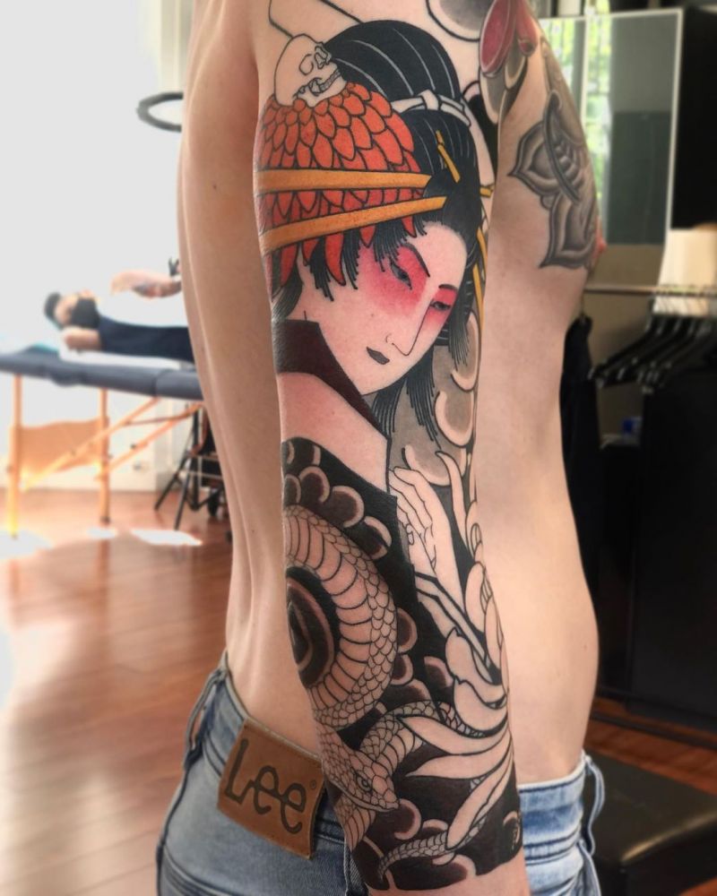 30 Pretty Geisha Tattoos You Will Love