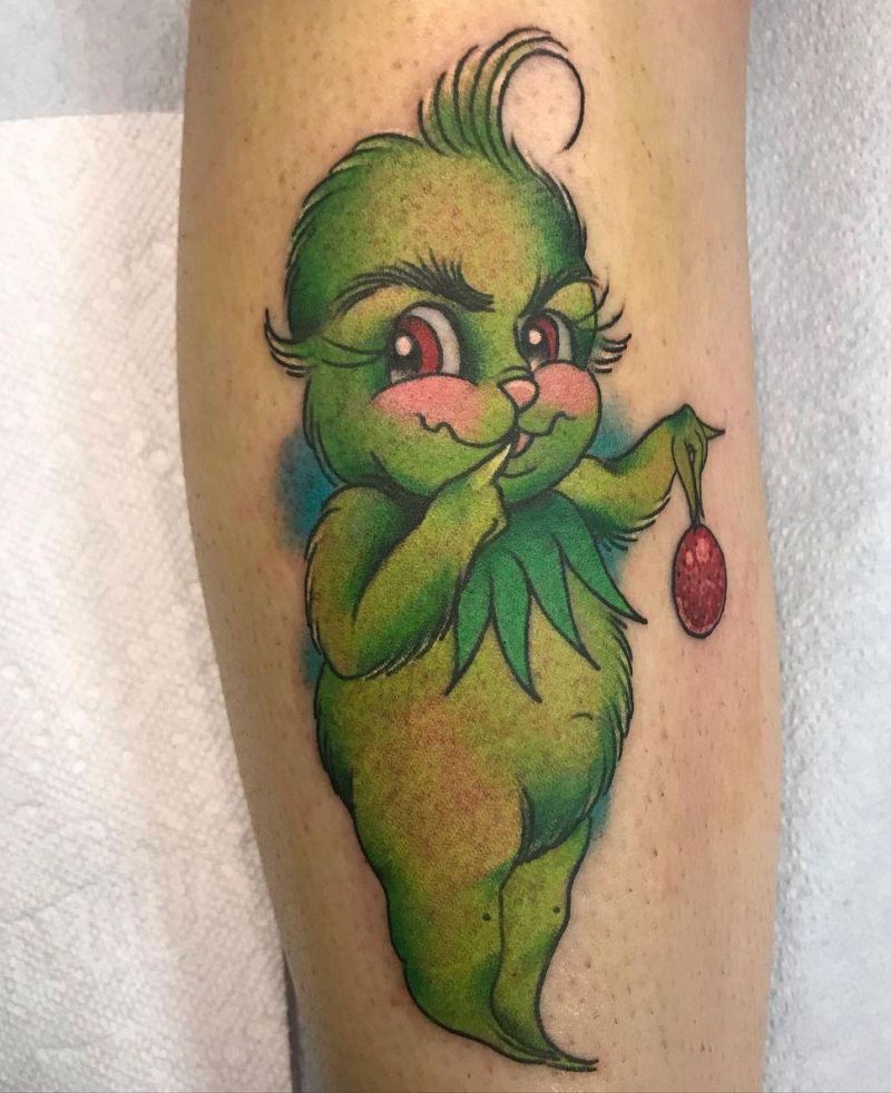 30 Pretty Grinch Tattoos for Christmas You Will Love