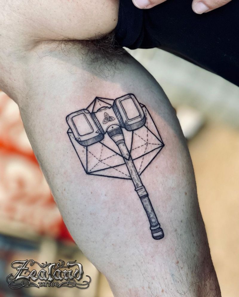 30 Pretty Hammer Tattoos You Will Love