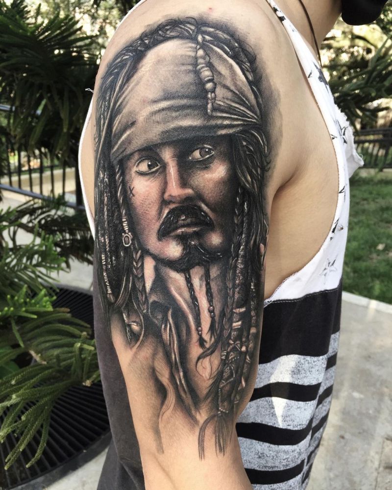 30 Pretty Jack Sparrow Tattoos You Will Love