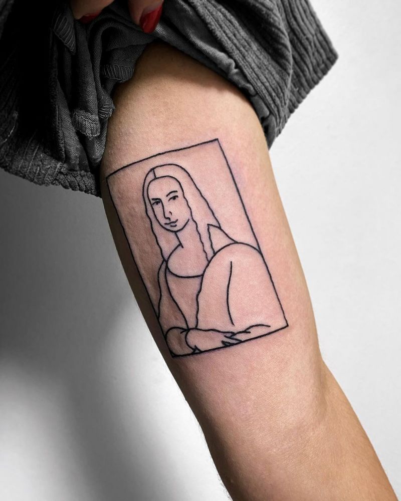 30 Pretty Mona Lisa Tattoos to Inspire You