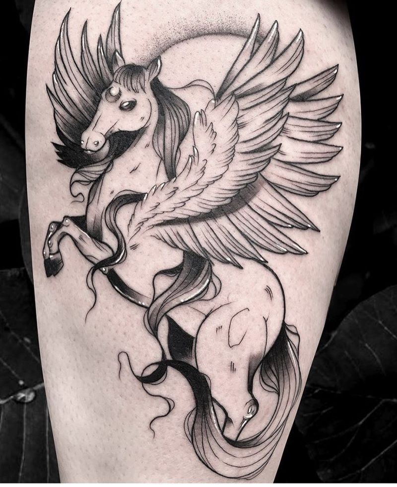 30 Pretty Pegasus Tattoos You Must Try