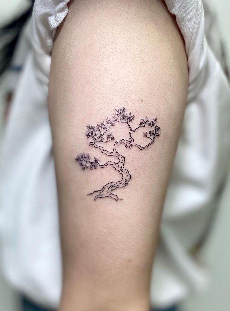 30 Pretty Pine Tree Tattoos You Will Love