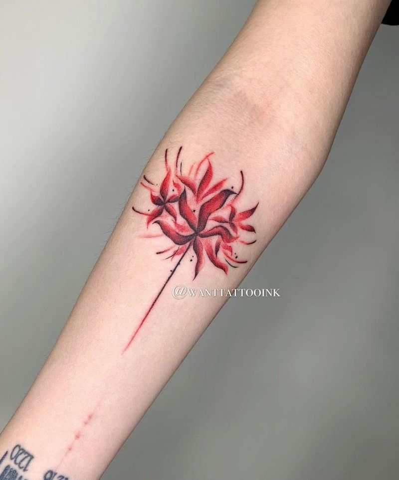 30 Pretty Spider lily Tattoos You Must Try