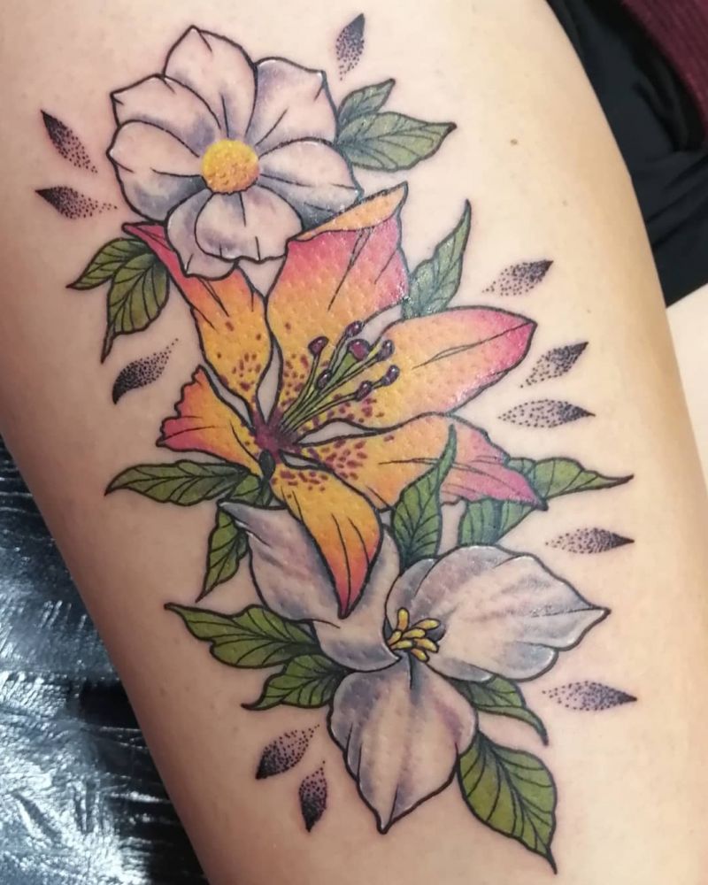 30 Pretty Tiger Lily Tattoos to Inspire You