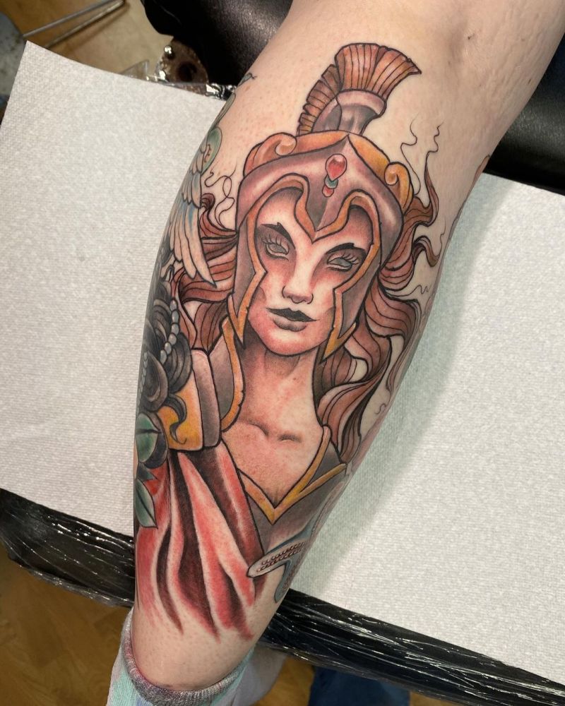 30 Pretty Athena Tattoos to Inspire You