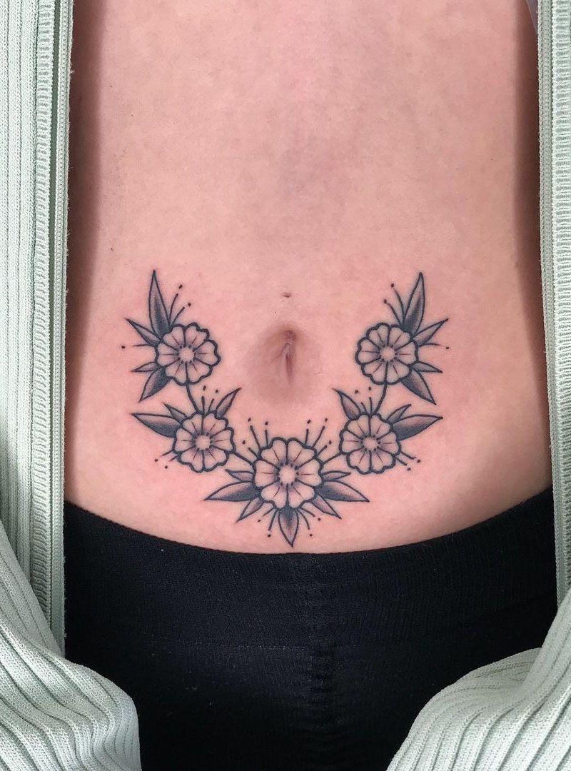 30 Pretty Belly Button Tattoos Make You Attractive