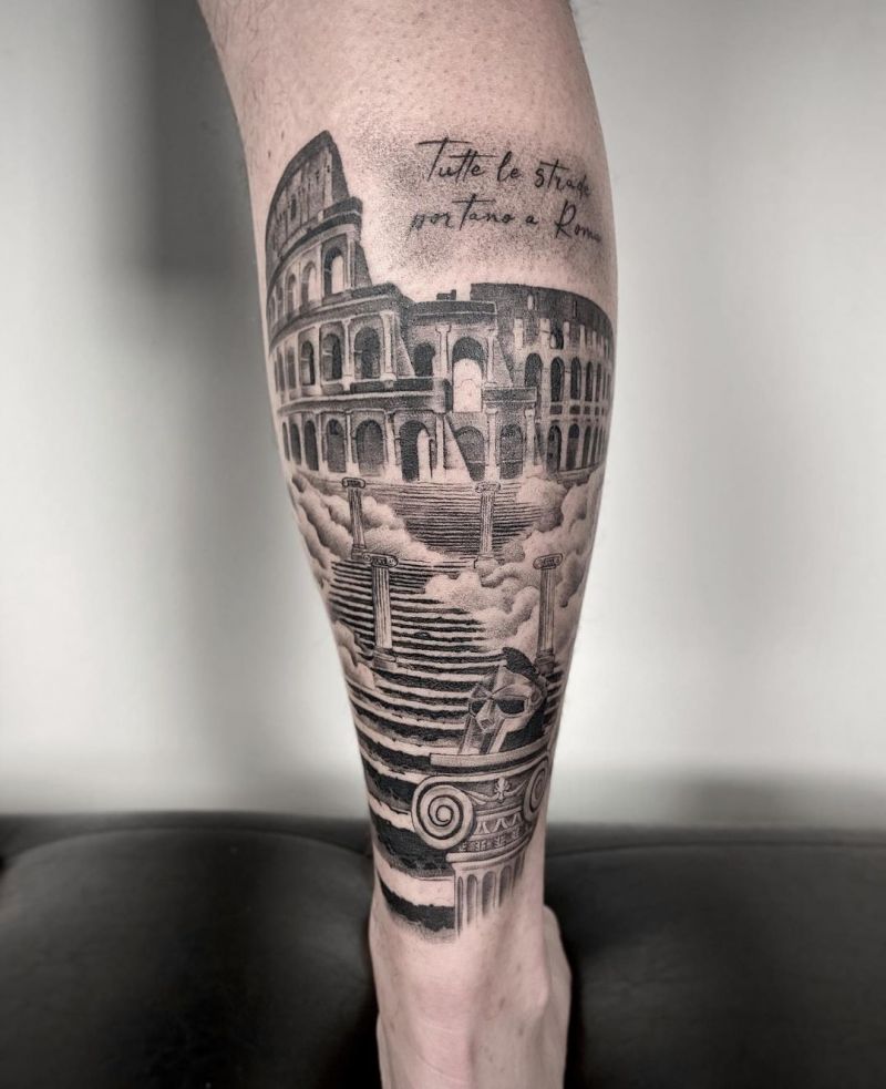 30 Pretty Colosseum Tattoos You Will Love