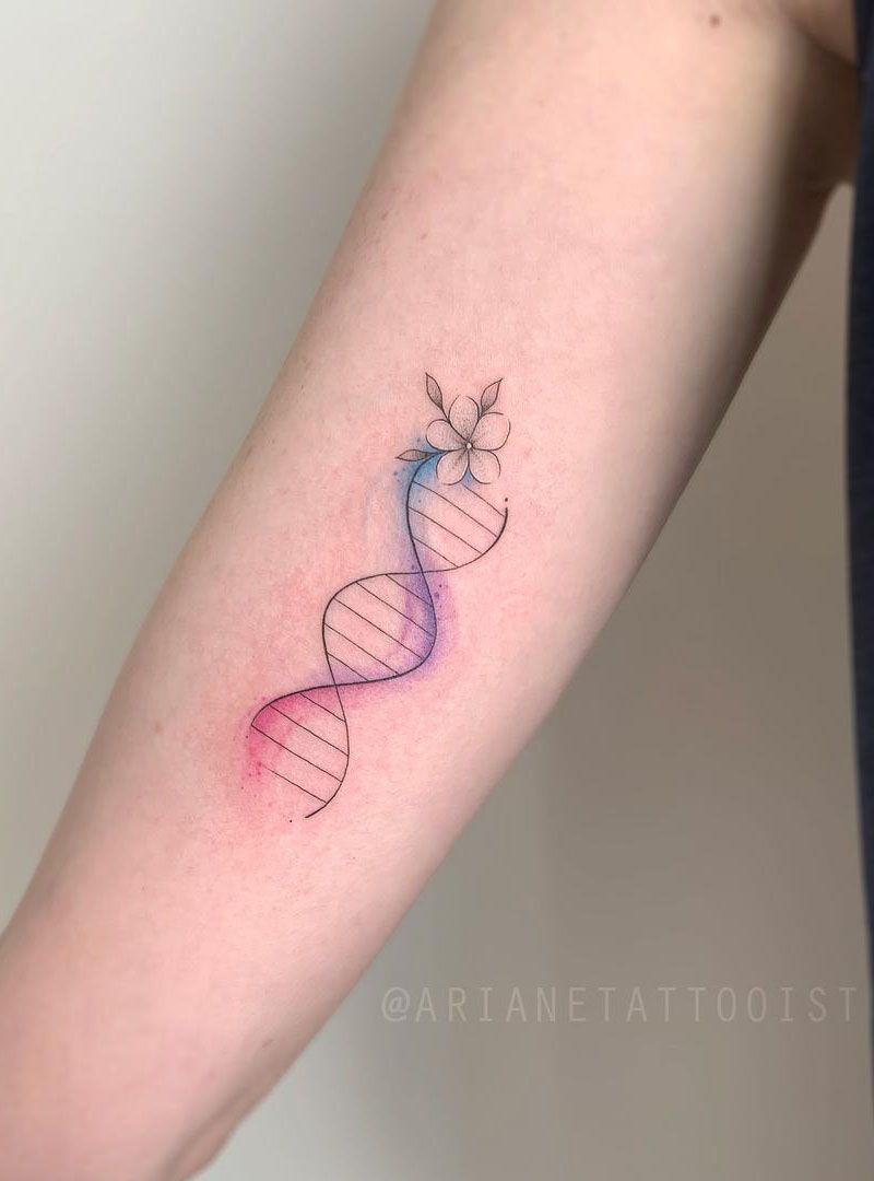 30 Pretty DNA Tattoos to Inspire You