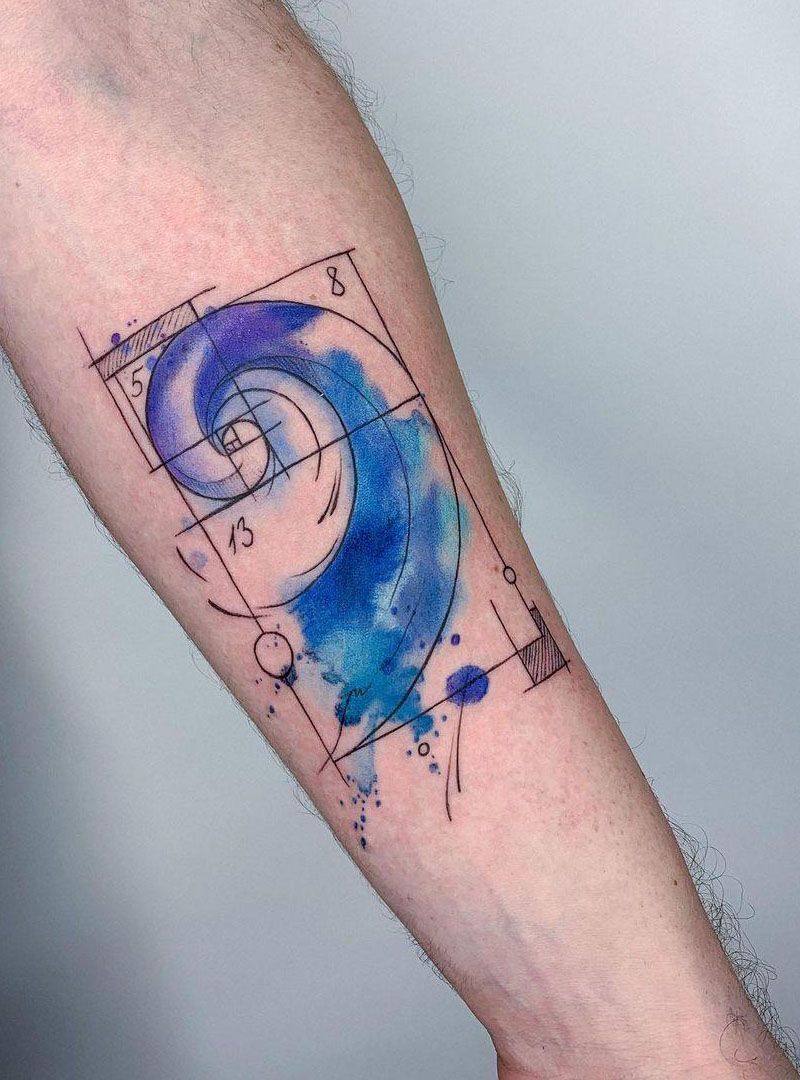 30 Pretty Fibonacci Tattoos You Will Love