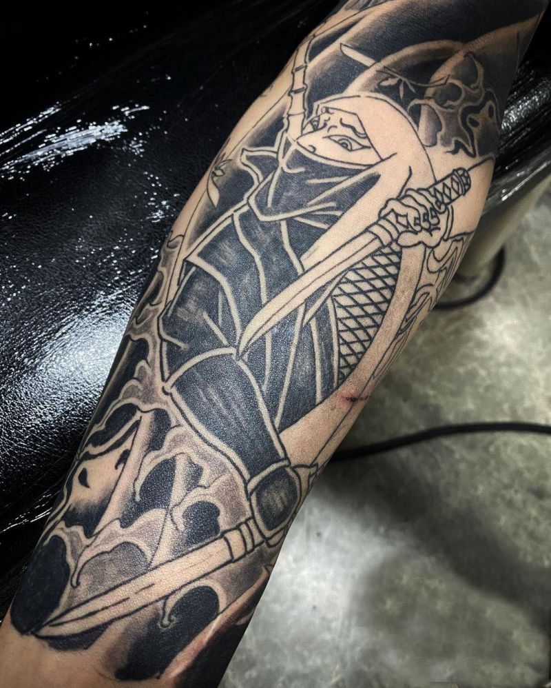 30 Pretty Ninja Tattoos Increase Your Sense of Mystery