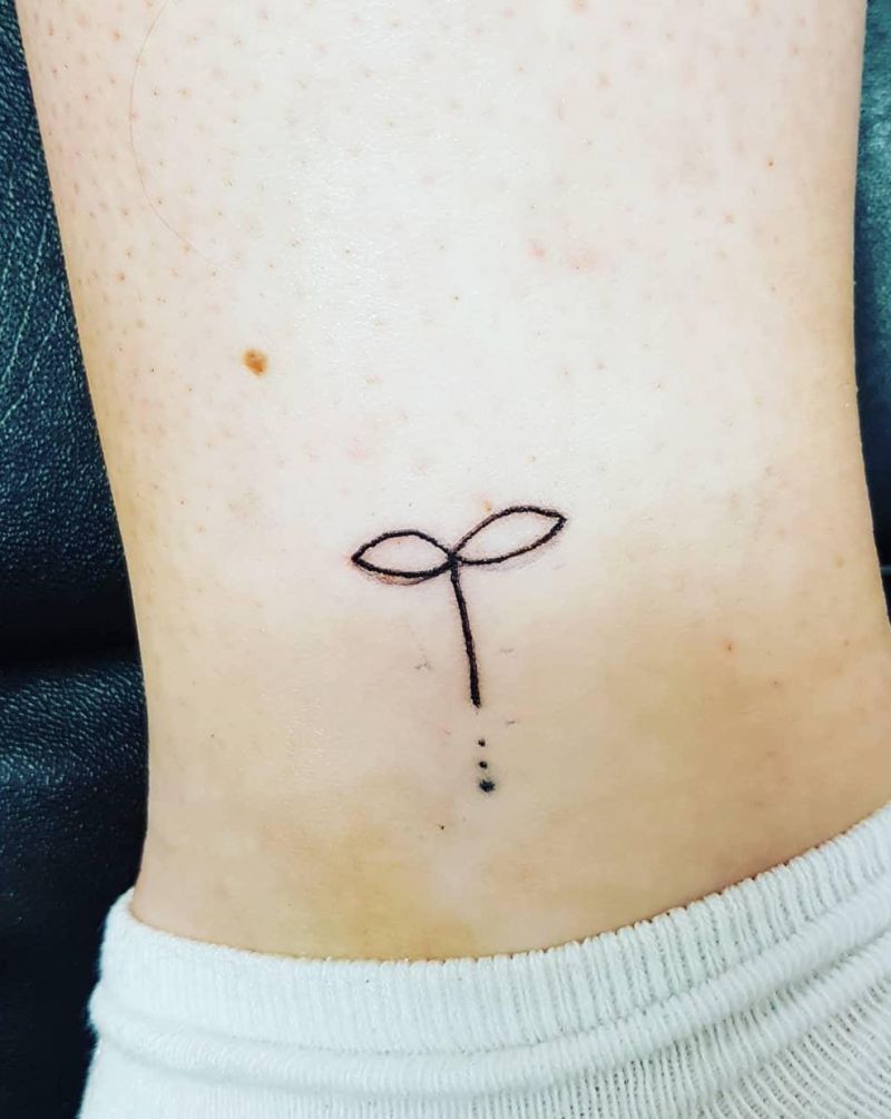 30 Pretty Seed Sprout Tattoos Bring You Good Luck