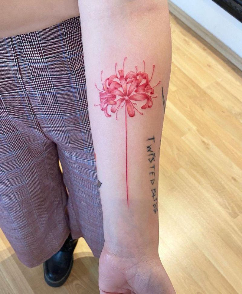 30 Pretty Spider lily Tattoos You Must Try