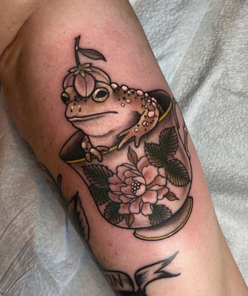 30 Pretty Toad Tattoos You Must Try