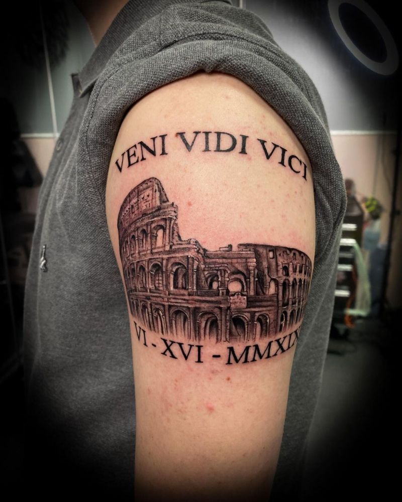 30 Pretty Colosseum Tattoos You Will Love