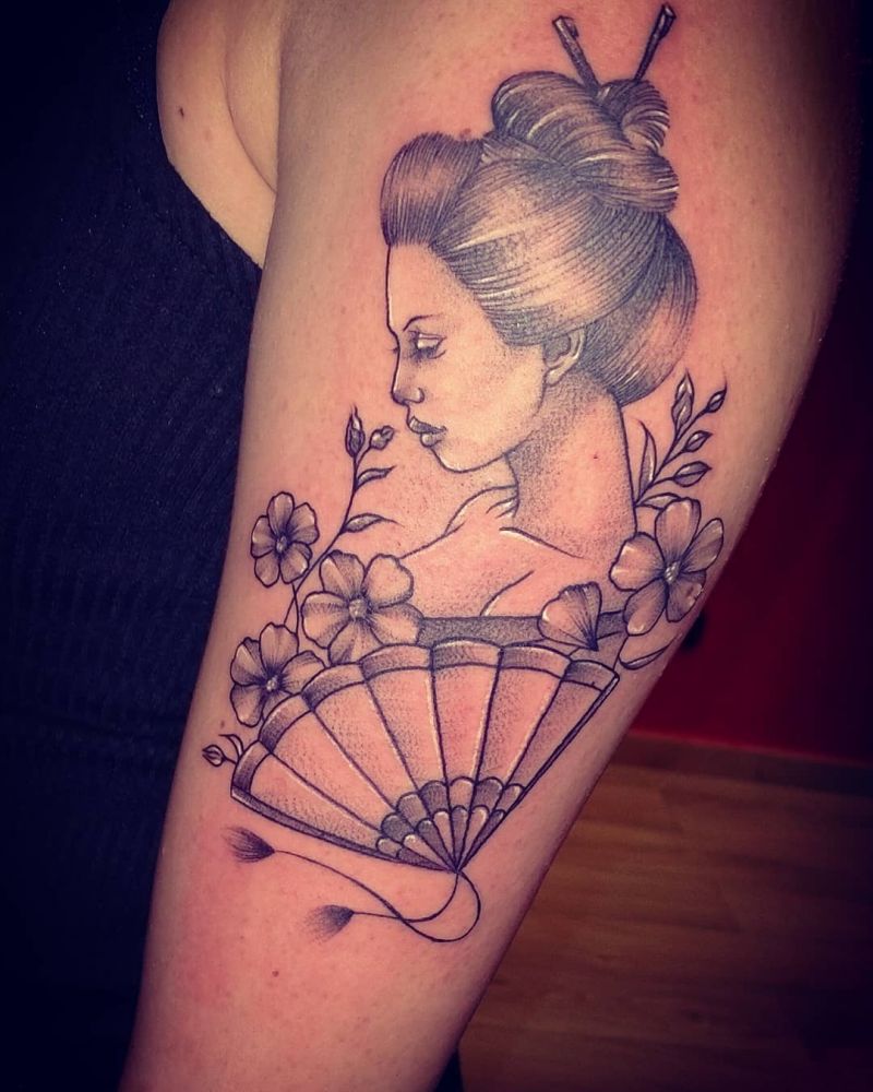 30 Pretty Geisha Tattoos You Will Love