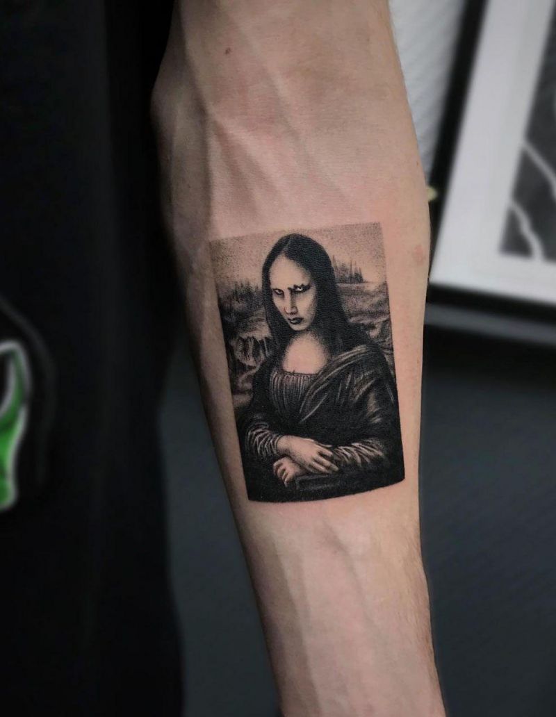 30 Pretty Mona Lisa Tattoos to Inspire You