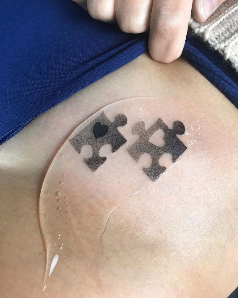 30 Pretty Puzzle Tattoos to Inspire You