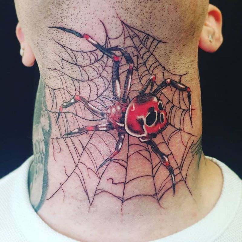 30 Pretty Skull Spider Tattoos You Must Try