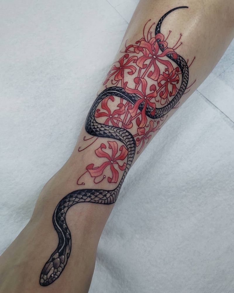 30 Pretty Spider lily Tattoos You Must Try