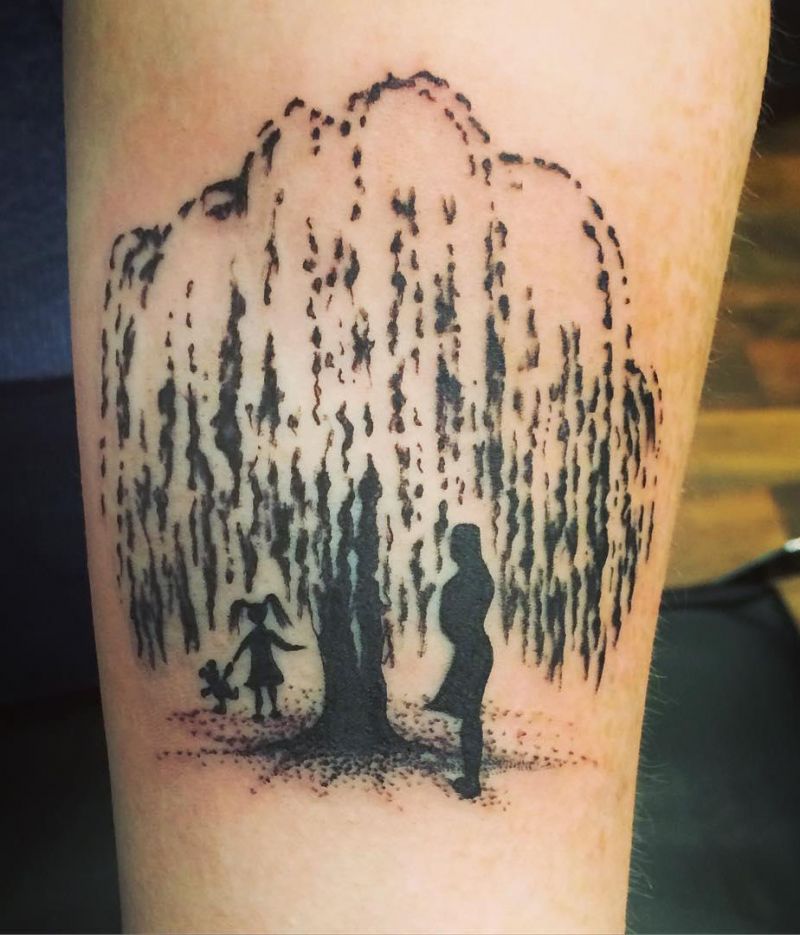 30 Pretty Weeping Willow Tattoos You Must Try