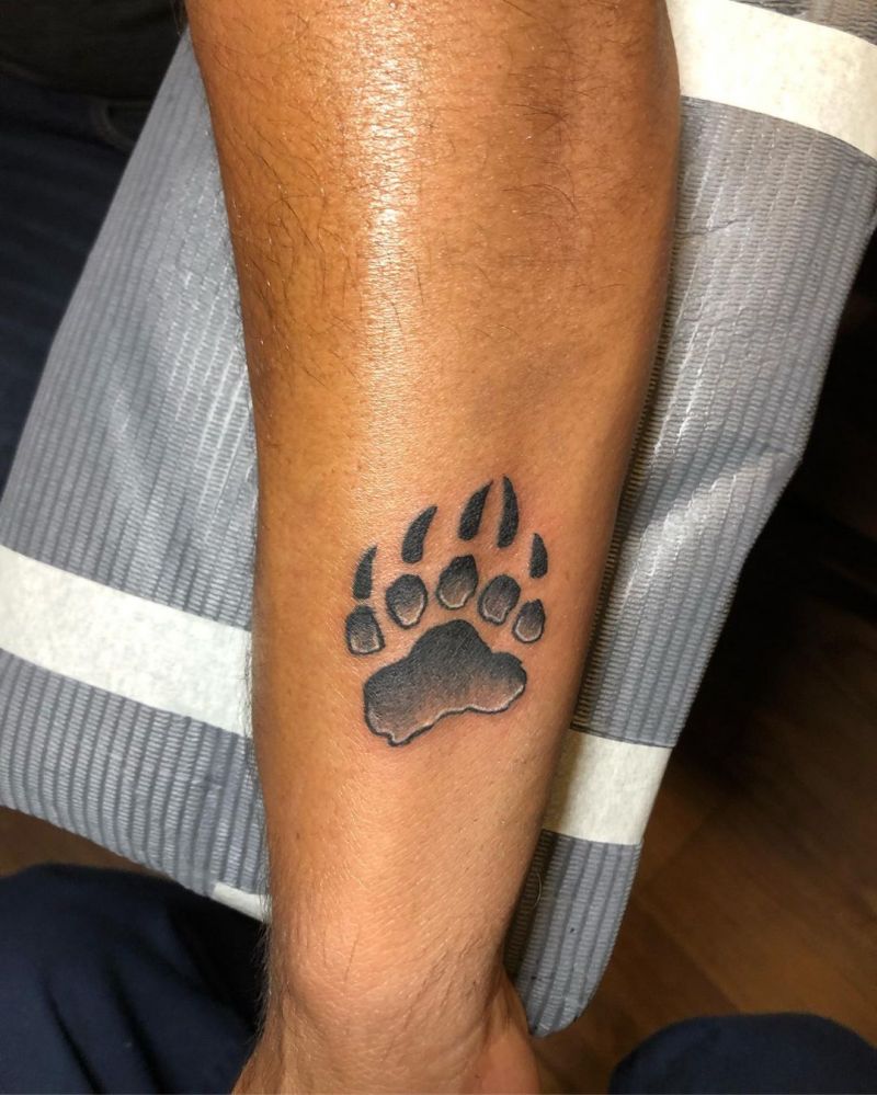 30 Pretty Bear Paw Tattoos You Must Try