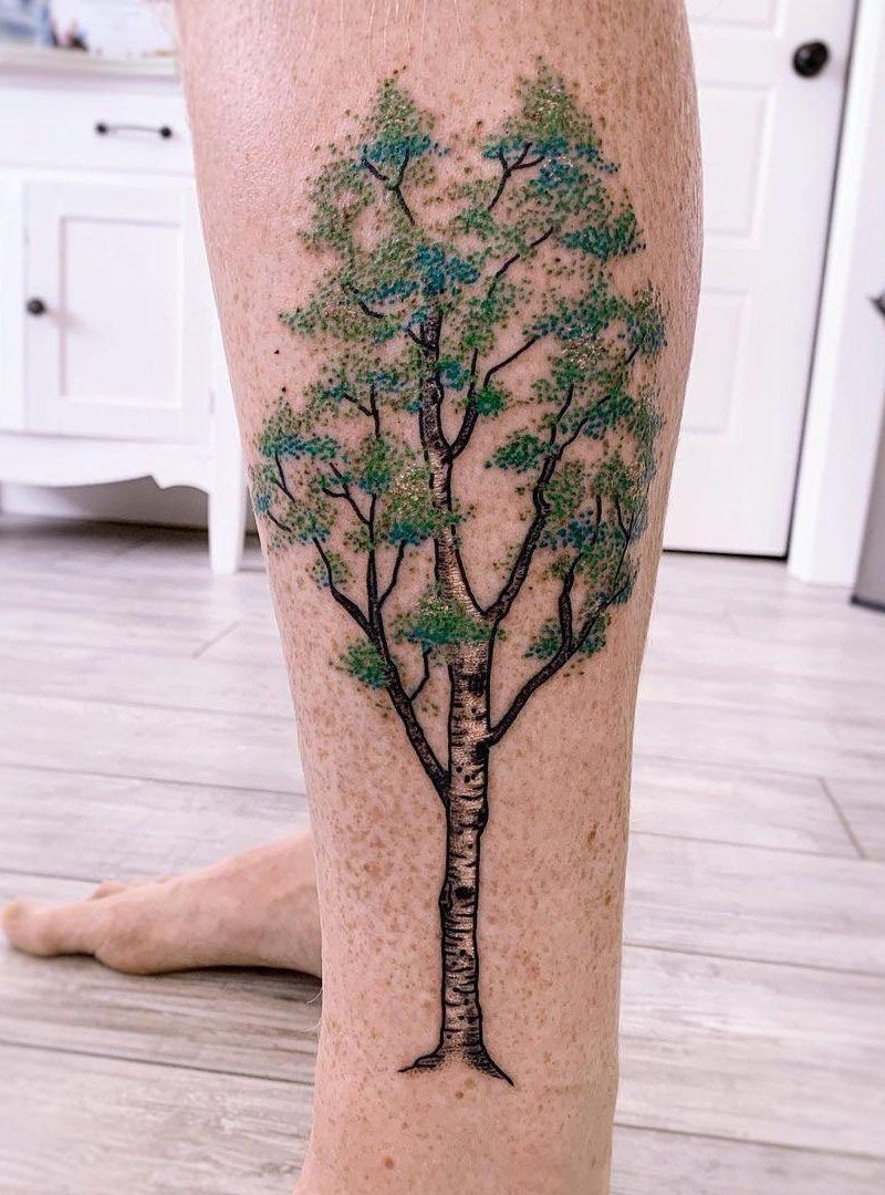 30 Pretty Birch Tree Tattoos Make You Attractive