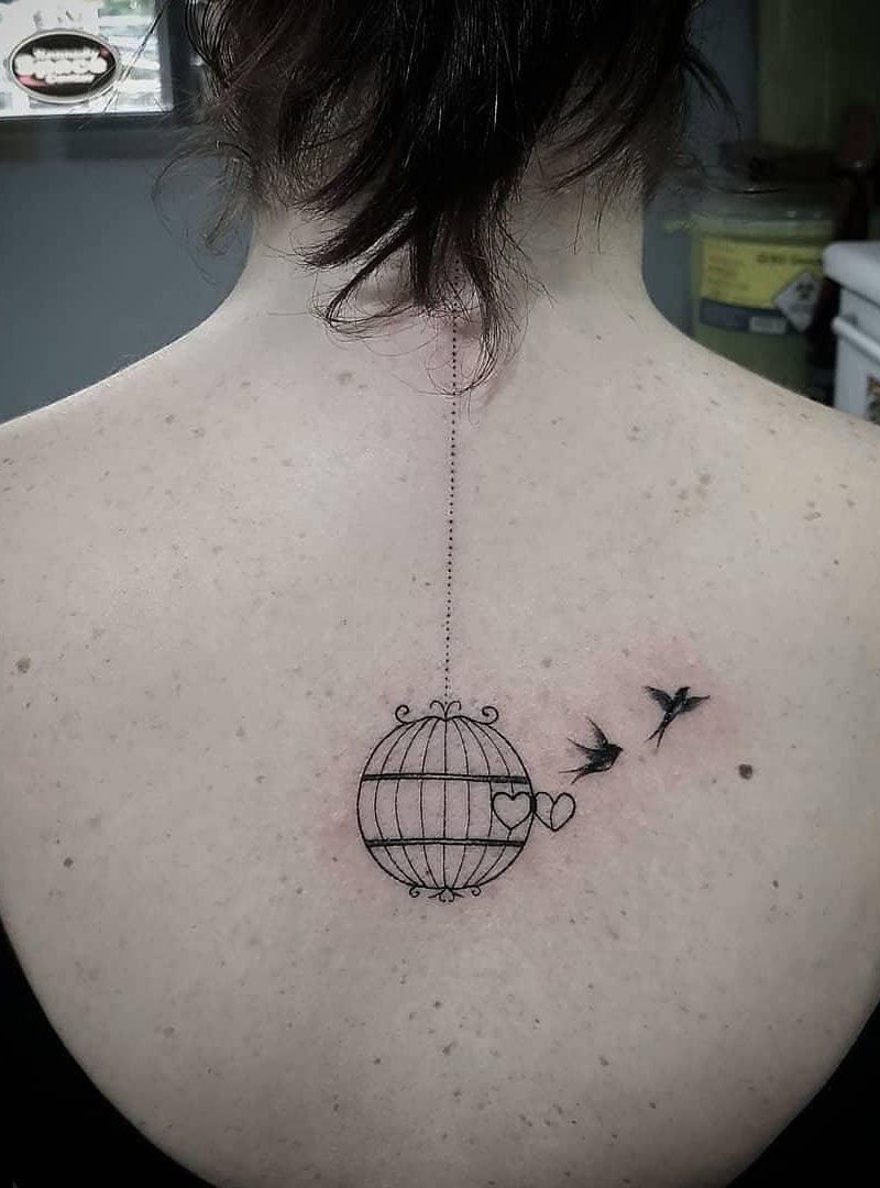 30 Pretty Cage Tattoos You Will Love