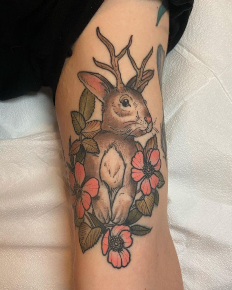 30 Pretty Jackalope Tattoos You Will Love