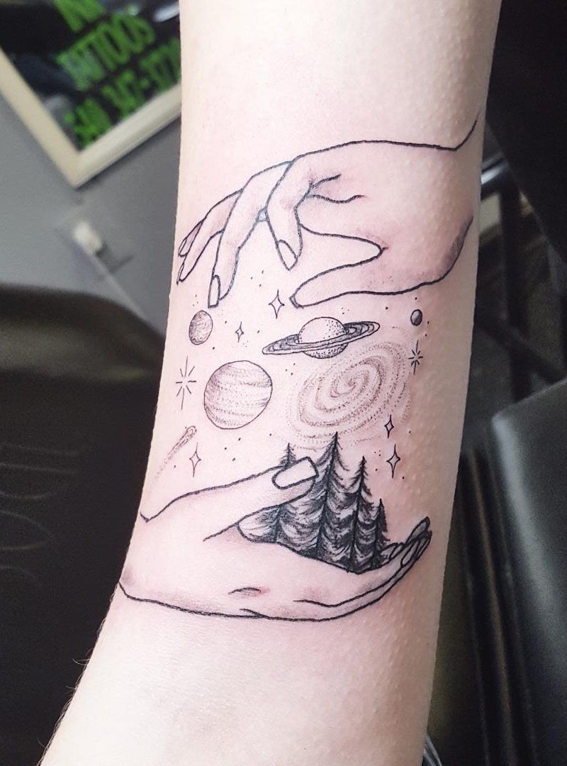 30 Pretty Milky Way Tattoos Make You Attractive