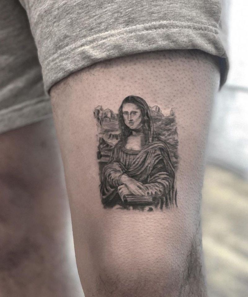 30 Pretty Mona Lisa Tattoos to Inspire You