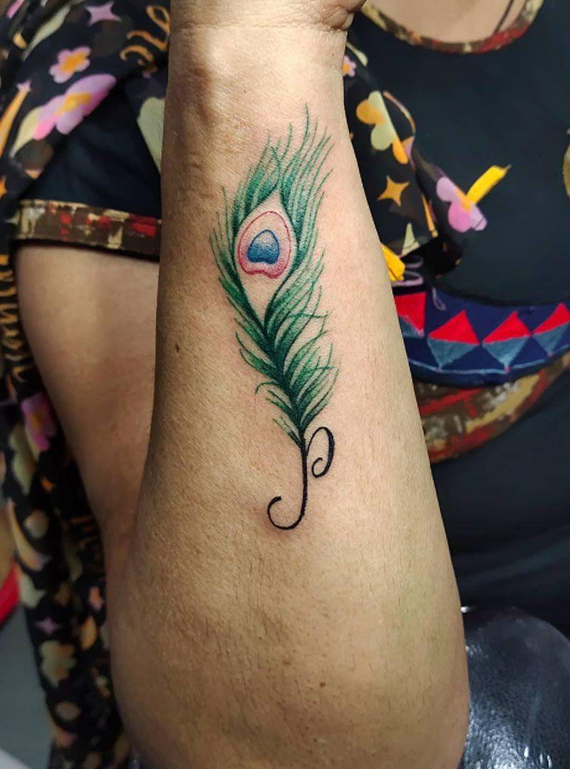 30 Pretty Peacock Feather Tattoos to Inspire You