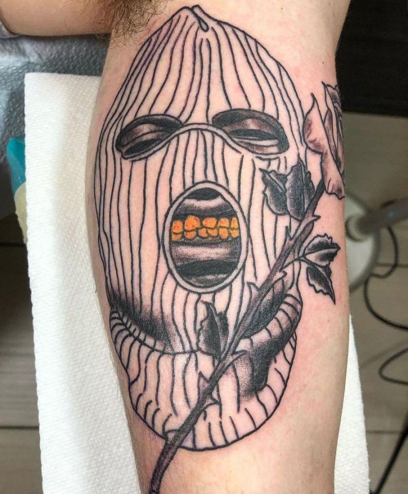 30 Pretty Ski Mask Tattoos You Will Love