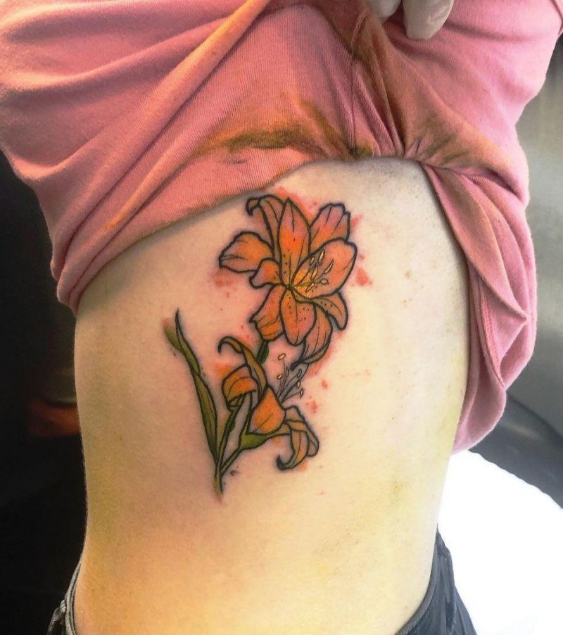 30 Pretty Tiger Lily Tattoos to Inspire You