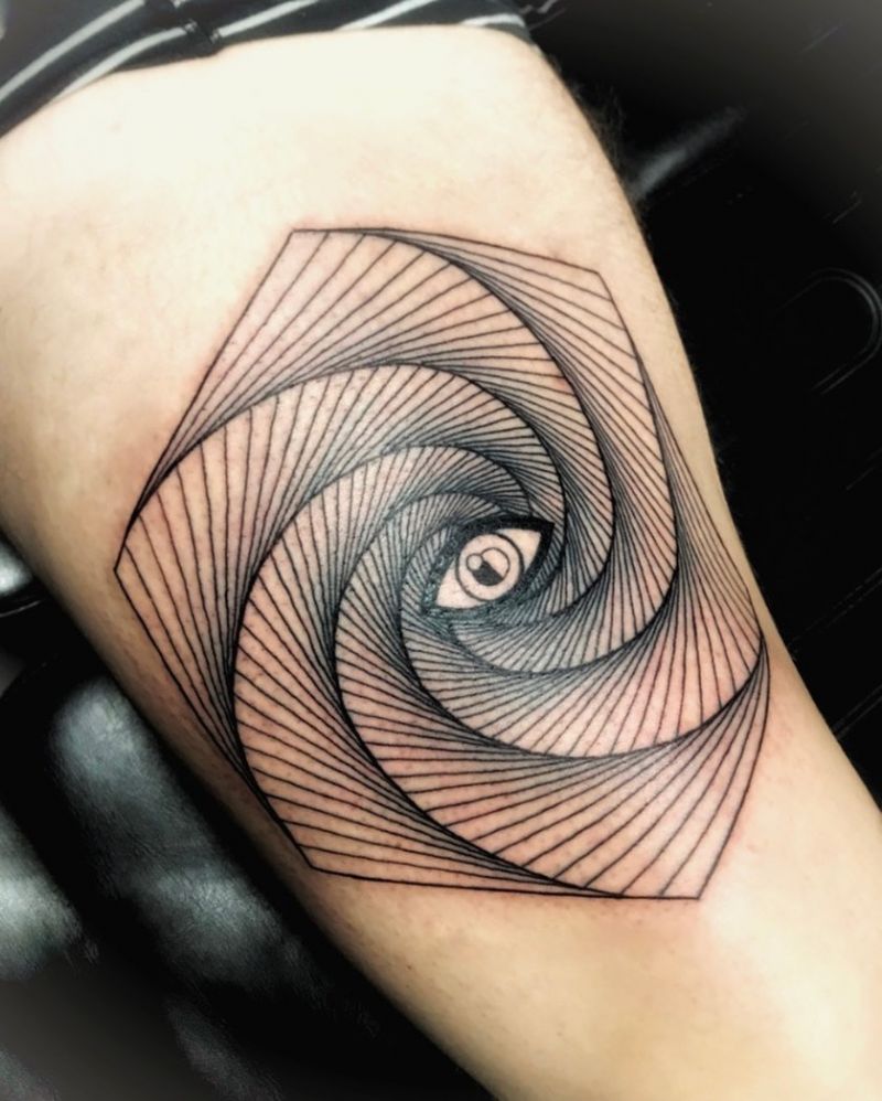 30 Pretty Trippy Tattoos Give You an Unexpected Feeling